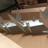 Pack 10 Punta Reja Tiburón Cortopunzante 9 Cm x Largo 1.25 Mts Galvanizado