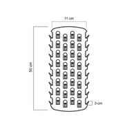 Puntas Dientes Tiburón Coraza Anti Escalada Tuberías 110mm