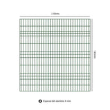 Pack 5 Reja y Poste Tipo Acmafor 3D Verde 2.50 x 1.83 Mts