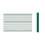 Pack 5 Reja y Poste Tipo Acmafor 3D Verde 2.50 x 1.83 Mts