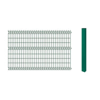 Pack 5 Reja y Poste Tipo Acmafor 3D Verde 2.50 x 1.83 Mts