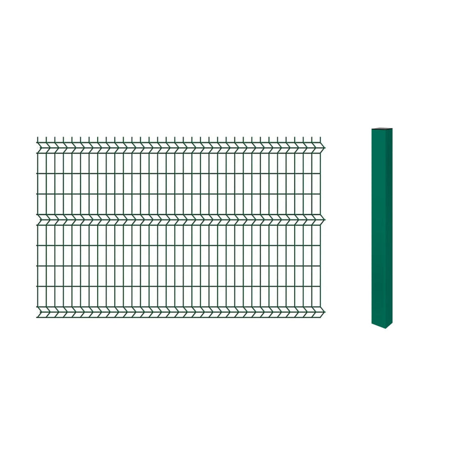 Pack 5 Reja y Poste Tipo Acmafor 3D Verde 2.50 x 1.83 Mts